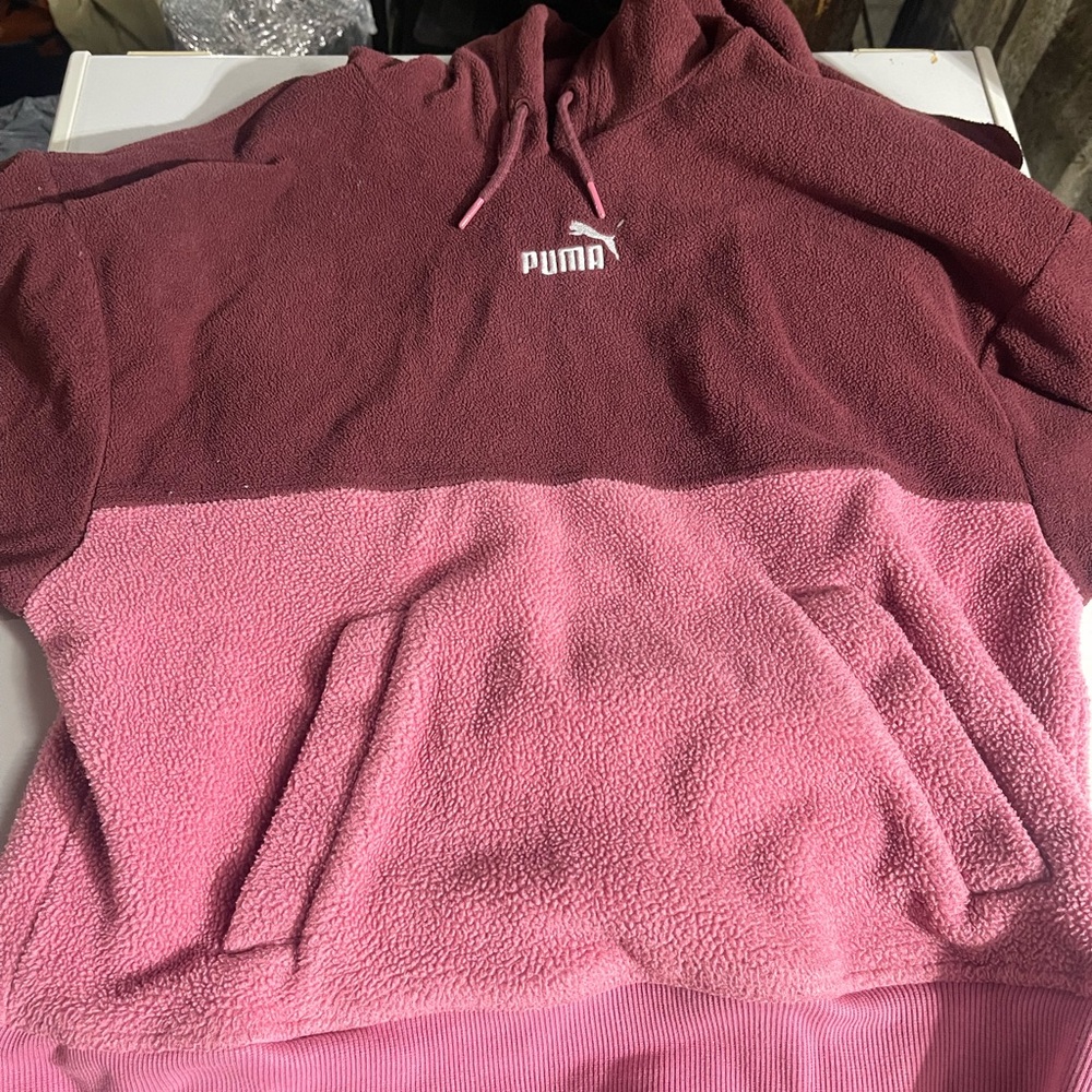Puma Two-Tone Pink Hoodie